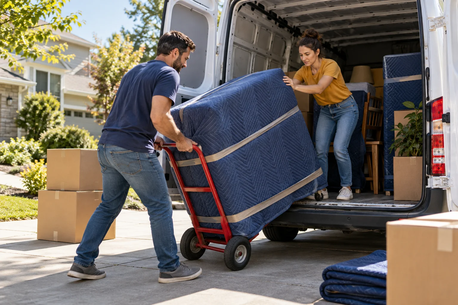 Scene illustrating compare diy, labor help, and full-service responsibilities