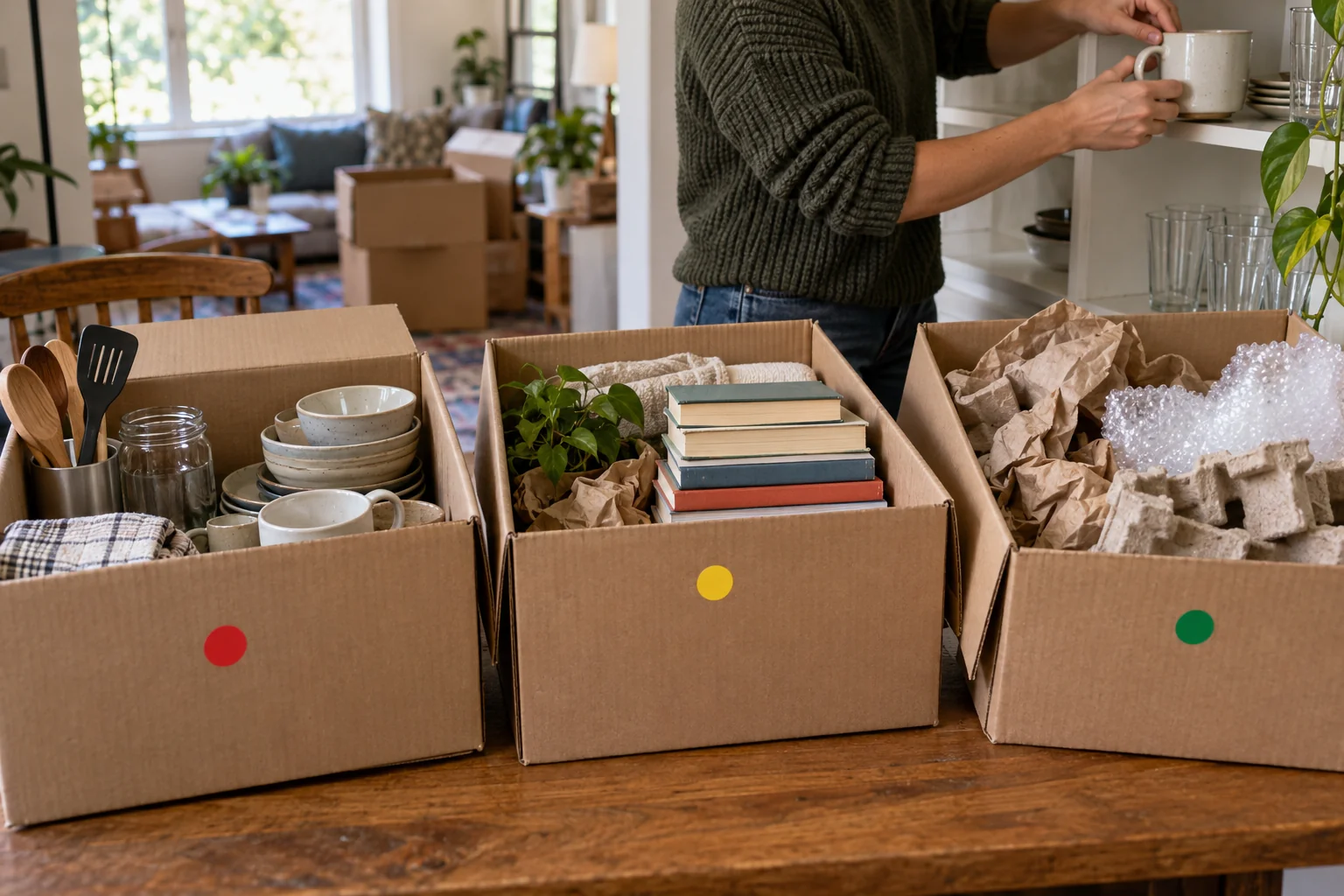 Detail illustrating unpack by priority without losing track